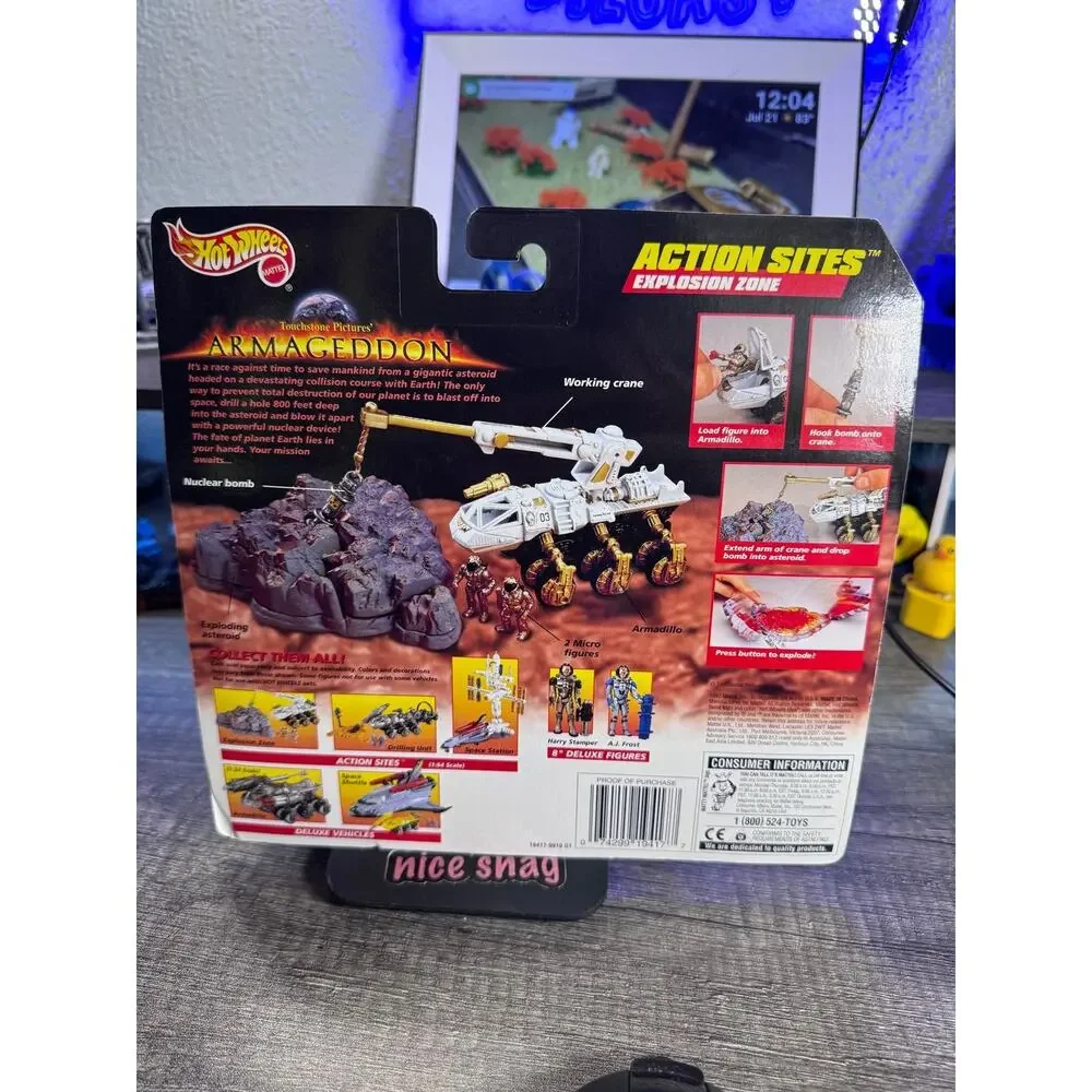 Hot Wheels 1997 Armageddon action sites explosion zone